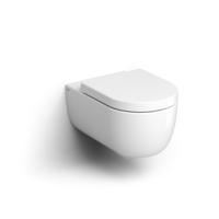 Clou Hammock hangtoilet met quickrelease en softclose toiletbril mat wit - thumbnail