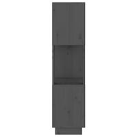 Boekenkast/kamerscherm 51x25x101 cm massief grenenhout grijs - thumbnail