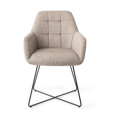 Jesper Home Noto eetkamerstoel Biscuit Beach cross black