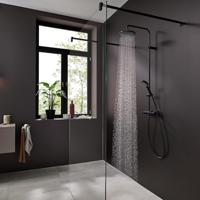 Hansgrohe Showerpipe Vernis Blend 200 1 Jet Met Douchethermostaat Mat Zwart - thumbnail