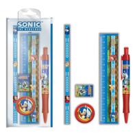 Sonic The Hedgehog 5-Piece Stationery Set Golden Rings - thumbnail