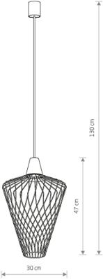 Lyora Ø 30cm draadlampWave goud - 8857