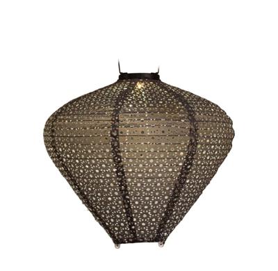Solar Lampion Papier Grijs 33x29cm Solar Lampion Papier Grijs 33x29cm