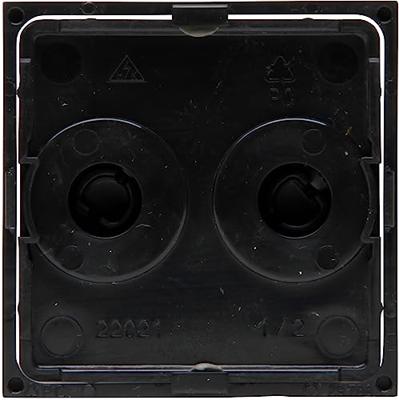 KOPP - Afdekplaat/Centraalplaat - Athenis HK07 - DUO Dimmer - Mat Zwart