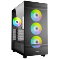 Sharkoon Rebel C50 Black RGB midi tower behuizing - thumbnail