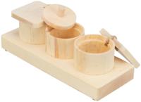 2-in-1 speelgoed en snoepjesdispenser voor huisdieren Trixie Hout 15 × 4,5 × 6 CM - thumbnail