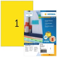 Etiket HERMA 4401 210x297mm A4 geel 100stuks - thumbnail