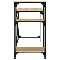 Bureau schappen 105x50x90 bewerkt hout en ijzer sonoma eiken - thumbnail