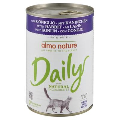 Almo Nature Daily met konijn natvoer kat (400 g) 24 x 400 g