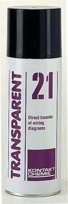 Kontakt Chemie 79509-AA Transparent 21 transparantspray 200 ml Kontakt Chemie 79509-AA Transparent 21 transparantspray 200 ml