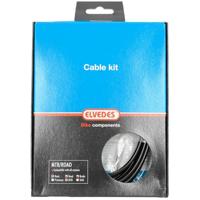 Elvedes remkabel set universeel 2015009 zwart 8 delig - thumbnail