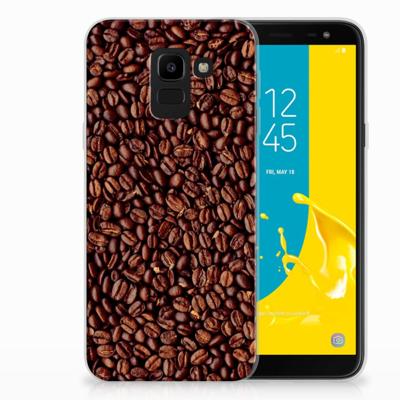 Samsung Galaxy J6 2018 Siliconen Case Koffiebonen Samsung Galaxy J6 2018 Siliconen Case Koffiebonen