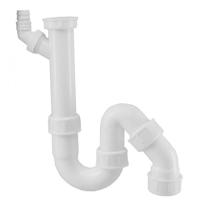 Wiesbaden universeelsifon+wasm.aansl.11/2'' x 40 mm klem wit - thumbnail