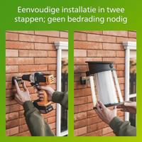 Philips LED Juda 929004633201 Wandlamp op zonne-energie met bewegingsmelder LED 3.2 W Zwart - thumbnail