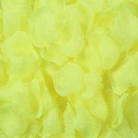 1000 PCS kunstmatige bruiloft steeg bloemblaadjes bloemen bruiloft decoraties (geel) - thumbnail