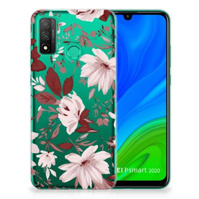 Smartphone hoesje Huawei P Smart 2020 Watercolor Flowers Smartphone hoesje Huawei P Smart 2020 Watercolor Flowers