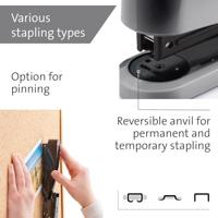 Novus Office B 2 COLOR ID 2.0 020-1956 Nietmachine Grijs Nietcapaciteit: 25 vel (80 g/m²) - thumbnail
