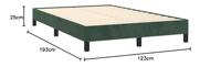Bedframe fluweel donkergroen 120x190 cm - thumbnail