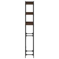 VidaXL Wasmachinerek 67x25x163 cm bewerkt hout bruin eikenkleur - thumbnail