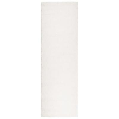 VidaXL Vloerkleed pamplona shaggy hoogpolig modern 80x250 cm crème