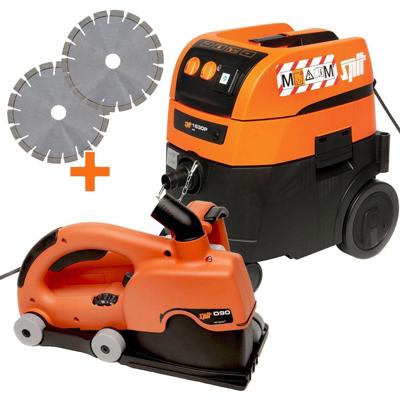 Spit D90 Sleuvenfrees + AC1630PM Stofzuiger - 695597