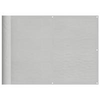 Balkonscherm 75x500 cm 100% oxford polyester lichtgrijs - thumbnail