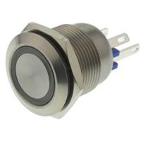 Bulgin MPI002/28/GN MPI002/28/GN Vandalismebestendige druktoets 24 V/DC 0.05 A 1x uit/(aan) Moment Groen (Ø x l) 22 mm x 32.7 mm IP66 1 stuk(s) - thumbnail