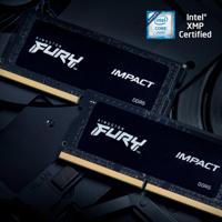 Kingston FURY Impact Werkgeheugenset voor laptop DDR5 64 GB 2 x 32 GB Non-ECC 5600 MHz 262-pins SO-DIMM CL40 KF556S40IBK2-64 - thumbnail