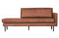 WOOOD Daybed 'Rodeo' Rechts, kleur Cognac - thumbnail