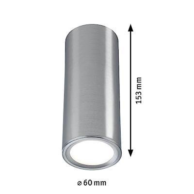 Paulmann 93106 Barrel LED-opbouwlamp LED 6 W IJzer (geborsteld) Paulmann 93106 Barrel LED-opbouwlamp LED 6 W IJzer (geborsteld)