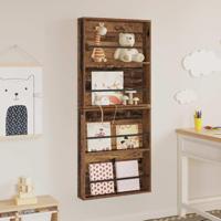 Tijdschrift Rek 2 pcs Oudhout 60 x 12 x 70 cm Bewerkt hout - thumbnail