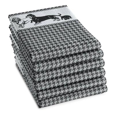 DDDDD DDDDD theedoek Saar zwart 60x65 (per stuk)