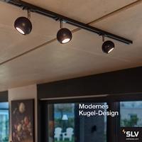 SLV 144010 230V-railsysteem lamp GU10 Zwart, Chroom - thumbnail