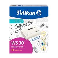 Pelikan gum WS30, large, wit, doos van 30 stuks - thumbnail
