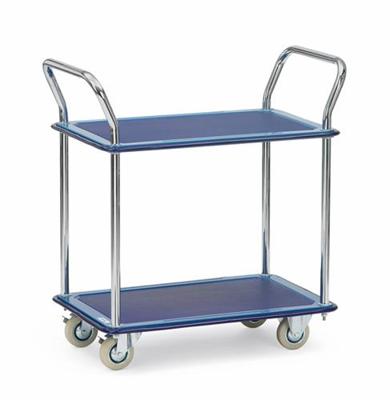 Fetra Hauptartikel 3112 Etagewagen Staal Poedercoating Laadvermogen (max.): 120 kg Stralend blauw (RAL 5007)