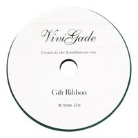 Creativ Company Cadeaulint, b: 18 mm, matt, groen, 25 m/ 1 rol - thumbnail