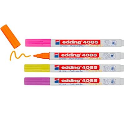 Edding 4085 Krijtmarker Framboos, Neon-geel, Neon-oranje, Neon-pink 1 mm, 2 mm