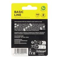 USB stick INTENSO Basic Line 8 GB Zwart Zilver 8 GB USB stick - thumbnail
