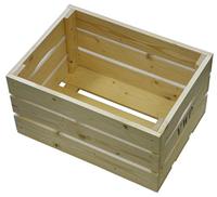 VWP Fietskrat 40 liter Hout Naturel - thumbnail