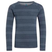 Odlo Long Active Warm Eco Set Thermoset Kinderen India Ink - Folkstone Gray 140 - thumbnail