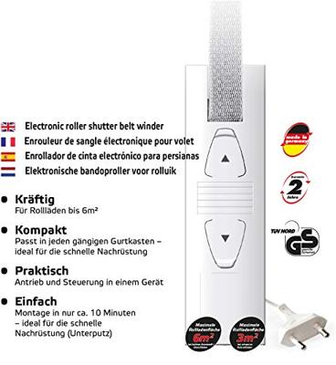 Superrollo Professional SR10190 GW190 Elektrische bandopwinder 23 mm Trekkracht (max.) 45 kg Inbouw (in muur)