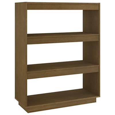 Boekenkast/kamerscherm 80x35x103 cm grenenhout honingbruin Boekenkast/kamerscherm 80x35x103 cm grenenhout honingbruin