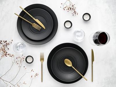 Creatable Serviesset Lava Stone 12-delig Creatable Serviesset Lava Stone 12-delig