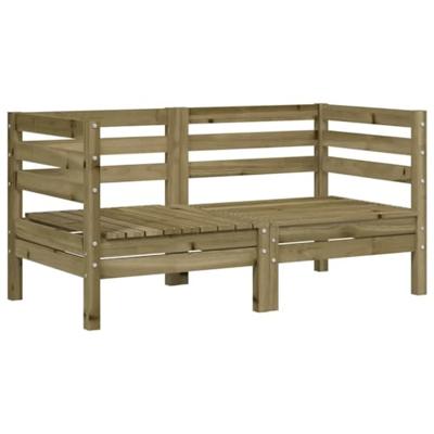 Tuinhoekbanken 2 st gempregneerd grenenhout