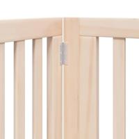 Hondenhek inklapbaar met deur 10 panelen 800 cm populierenhout - thumbnail