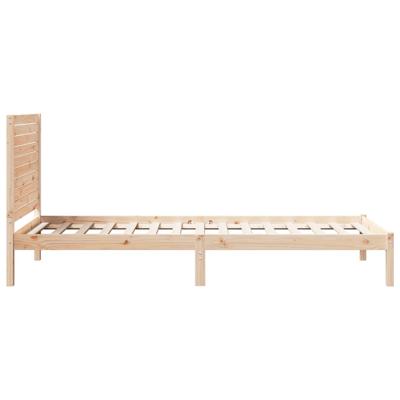 Bedframe extra lang zonder matras massief hout 90x210 cm
