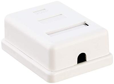 Delock 86169 Netwerkdoos Opbouw (op muur), Apparaatmontage Inzet met centraalstuk en frame CAT 6 1 poort Wit