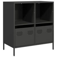Dressoir 68x39x73,5 cm koudgewalst staal zwart - thumbnail