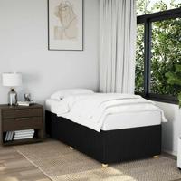Bedframe zonder matras 100x200 cm stof zwart - thumbnail