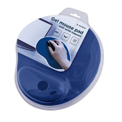Muismat met gel polssteun, blauw